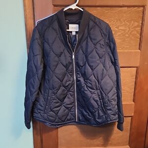 Old Navy Dark Blue Quilted Bomber Jacket